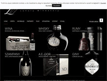 Tablet Screenshot of luxury.winestory.pl